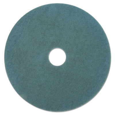 3M Ultra High-Speed Floor Burnishing Pads 3100, 27" Diameter, Aqua, 5/Carton
