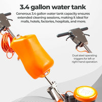 17" Commercial Floor Buffer Scrubber Polisher Machine, 2.0 HP, 175 RPM, 3.4-Gal Tank, Multi-Function Floor Machine for Scrubbing, Stripping, Polishing & Waxing