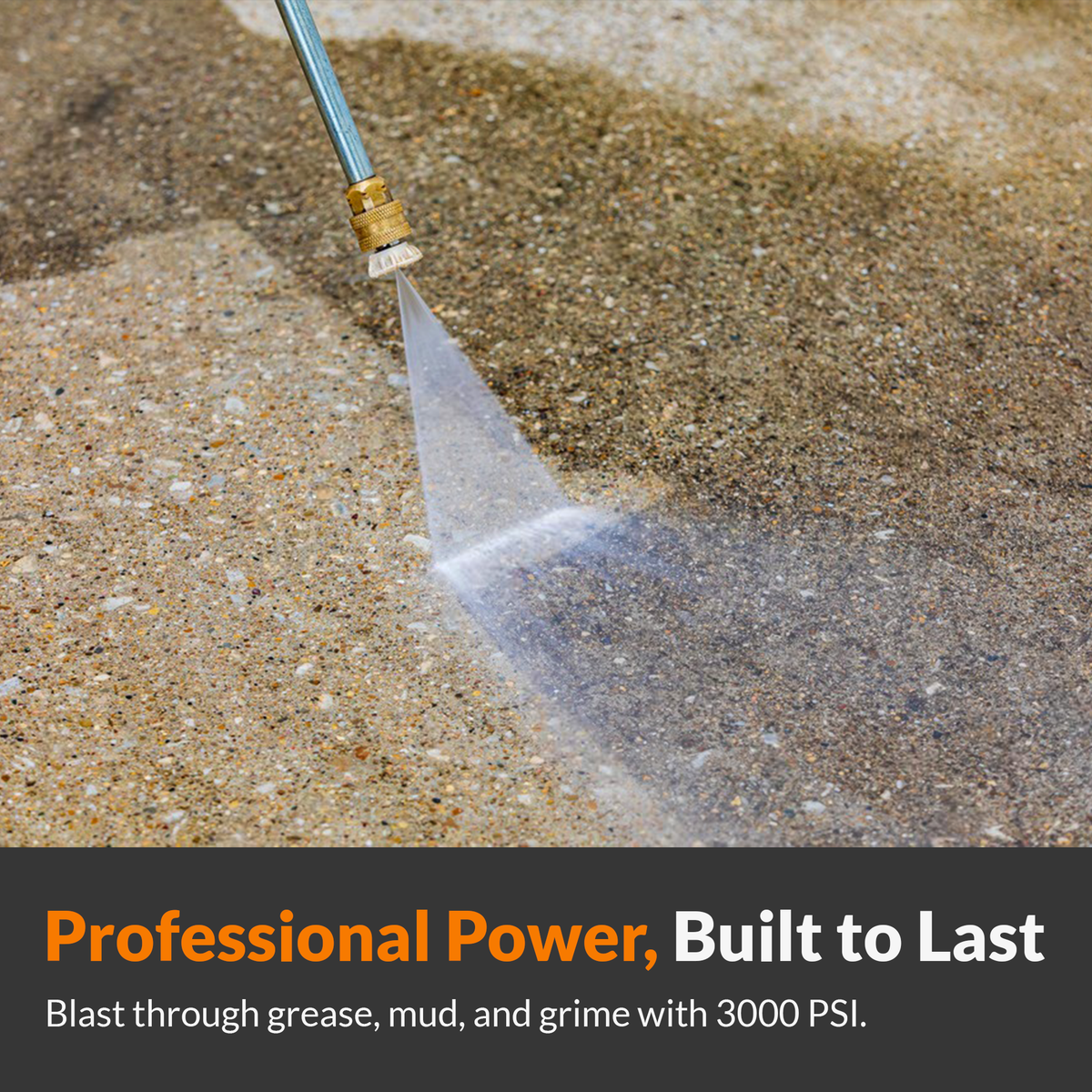 BluShield HumpBack 3000 PSI Pressure Washer | 50 ft Hose Reel