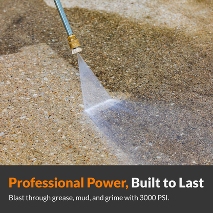 BluShield HumpBack 3000 PSI Pressure Washer | 50 ft Hose Reel
