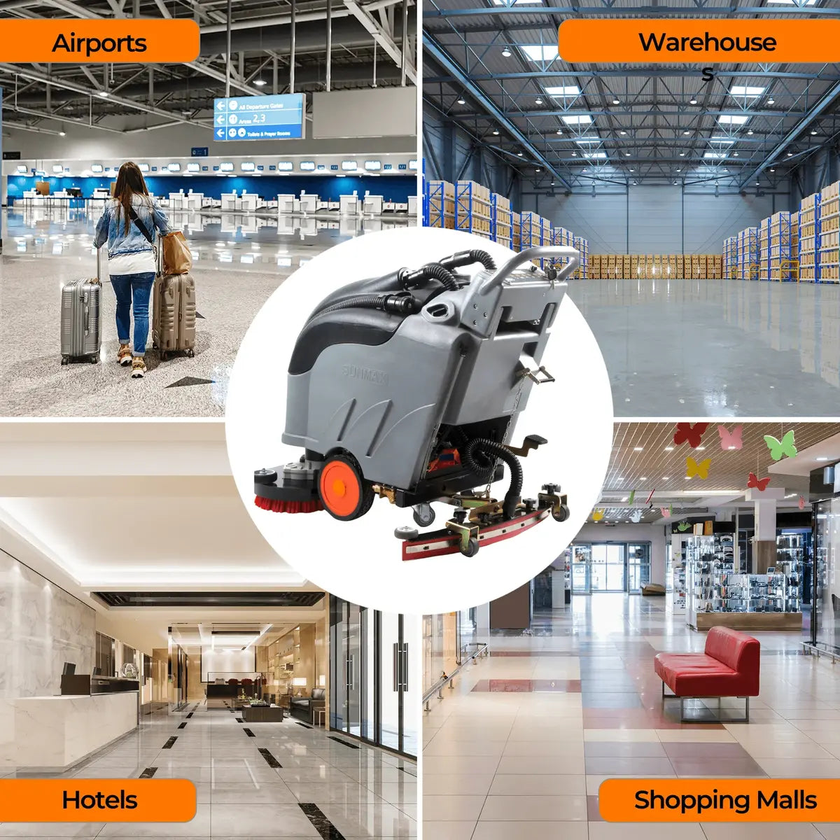 SUNMAX RT50DW 28" Self-Propelled Floor Scrubber | Commercial