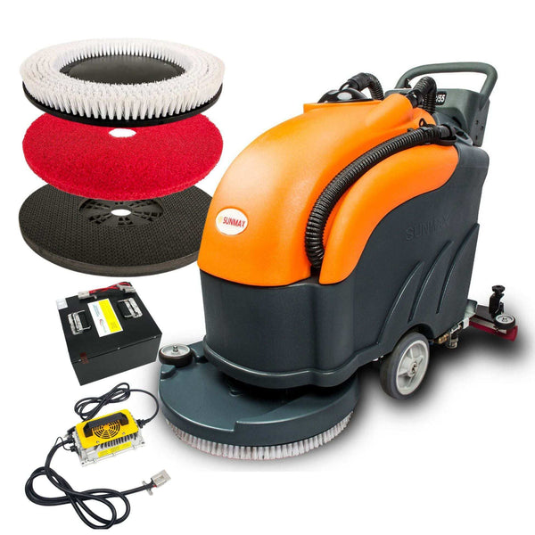 SUNMAX RT50+ 22" Lithium Floor Scrubber | 30,000 sq ft/hr