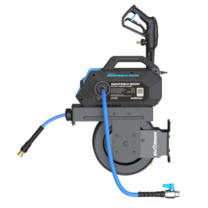 BluShield HumpBack 3000 PSI Pressure Washer | 50 ft Hose Reel