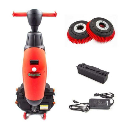 SUNMAX SM430 17" Walk-Behind Floor Scrubber | Lithium Battery